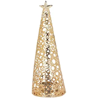 Kerzenhalter Aus Aluminiumlegierung, Exquisiter Weihnachtsbaum-kerzenständer, Heimdekoration, Gold-crezuo