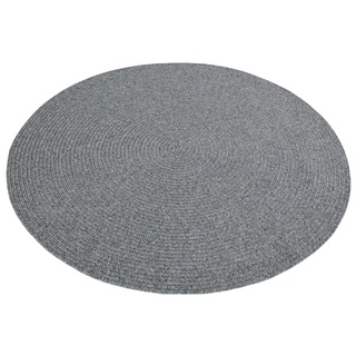 Teppich »Trenzado«, NORTHRUGS, rund, Höhe: 10 mm, Flachgewebe, Hand-Made Look, robust, pflegeleicht grau Ø 200 cm x 10 mm