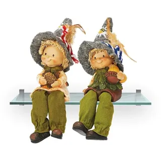Euro Souvenirs Dekofigur Yoga, Froschkönig, Tiere, Vogel, Weißkopfseeadler, Badenixe, Wichtel (2 St), Dekoartikel, Figuren, Geschenkartikel/ Mit versch. Ausführungen grün