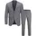 Franco Anzug Light Grey Melange 52