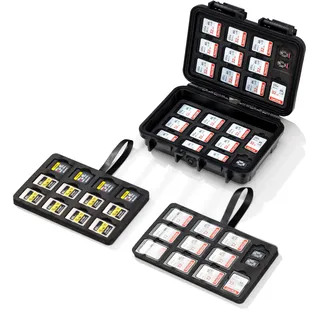 KIWIFOTOS 135 Slot SD & Micro SD Kartenetui, IP67 Wasserdichtes Speicherkartenetui mit 4 Schichten für 33 SD/SDHC/SDXC, 90 MicroSD,12 CFexpress Type-A Karten