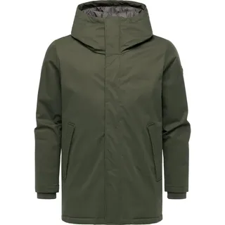 Ragwear Kurzmantel Parcan Twill YOUMODO wasserdichter Herren Winterparka grün XXXL (56)