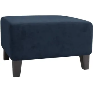 Highdi Ottomane Schonbezug Hockerbezug, Luxus Samt Hocker Hussen für Fußhocker Rechteckig, Stretch Bezug Ottomane Abdeckung Überzug Hocker Protector Waschbar Hockerabdeckung (L,Navy blau)
