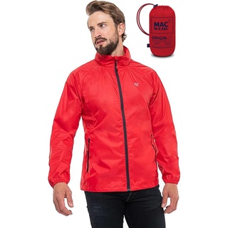 Mac in a Sac Herren Origin II - Waterproof Packable Jacket Regenjacke, Red, S