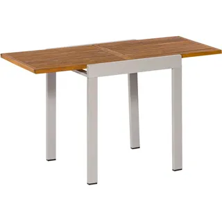 Merxx Balkonausziehtisch 130 x 65 x 75 cm beige/silber