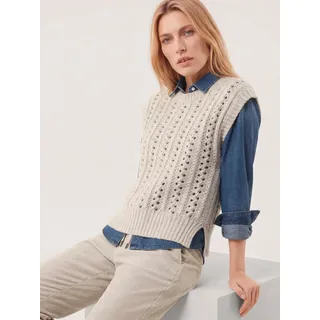 Walbusch Edler Ajour Pullunder Beige 52