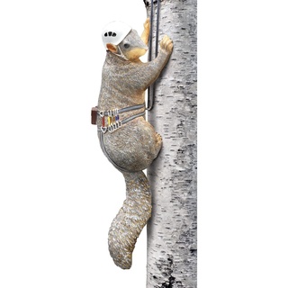 WHAT ON EARTH Kletter-Eichhörnchen-Figur – Gartendekoration für draußen, Hofkunst, Eichhörnchen-Geschenke, lustige Baumkletterer-Statue, Outdoor-Dekoration