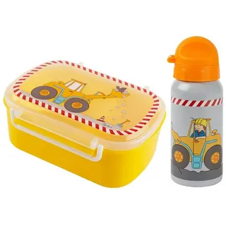 Sigikid Trinkflasche Bodo Bagger für Kinder Unisex gelb|grau