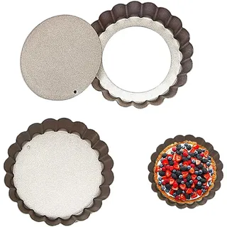 Tarteform Mit Hebeboden Ø 10 cm Mini Quicheform Gute Antihaftbeschichtung Pie Fo