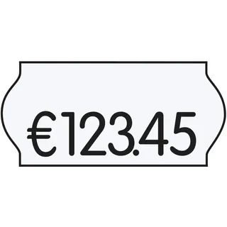 PrinterLabels AS Preisetiketten 26,0 x 12,0 mm weiß 36 Rollen à 1500 Etiketten