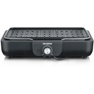 Severin Tischgrill, Schwarz, Kunststoff, 42x9x33 cm, Küchengeräte, Tischgrills & Fondues, Raclette-Grills