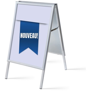 SHOWDOWN Displays Showdown Kundenstopper - DIN A1 - Komplett-Set - Nouveau Französisch - Blau/Schwarz