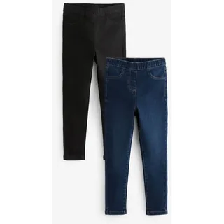 Next Jeansleggings Jeggings, 2er-Pack (2-tlg) schwarz 104 (4 J.)