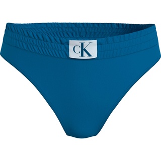 Bikini-Hose CALVIN KLEIN SWIMWEAR "BIKINI" Gr. M (38), N-Gr, blau (unity_blue) Damen Badehosen Ocean Blue mit elastischem Bund