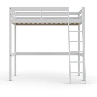 Weber Industries Hochbett Studio 140 x 190 cm Weiß