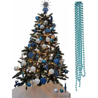 Famanu Weihnachtsbaumdekoration Tropfenförmige Weihnachtskugeln Set - Türkis