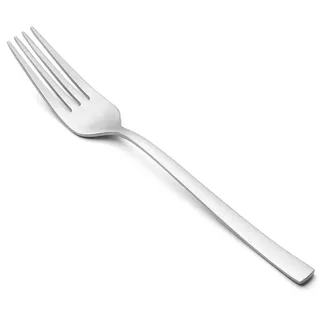 Arcos Einteilige Monoblock-Dessertgabel aus Edelstahl 18/10, Silber - 185 mm Dessertgabel. Besteck mit geraden Linien, mit weichen Rundungen am Gri... - Silber