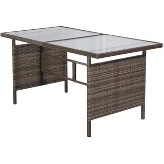 Merxx Gartentisch 150 x 80 x 76 cm Grau