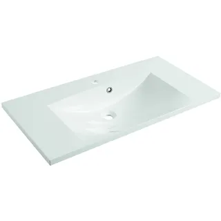 Fackelmann Gussbecken Aufsatzwaschbecken 90 x 14 x 46 cm