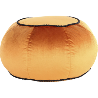 Sitzhocker KAYOOM "Pouf Taj Mahal 325, trendige samtige Oberfläche", braun (bronze), B:65cm H:35cm T:65cm, Bezug: 100% Polyester (Samt) / Füllmaterial: 100% Polystryol, Hocker, Sitzhocker, samtweich, farbig, modern, orientalisches Design
