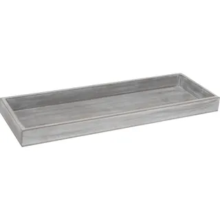 Viscio Trading Home Styling Collection Dekotablett, Grau, Holzwerkstoff, 40.2x2.8x14.1 cm,