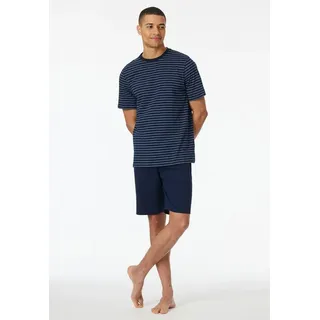 SCHIESSER Schlafanzug Casual Essentials Dunkelblau 56