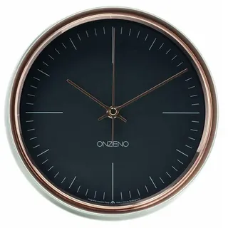 ONZENO Wanduhr 22,4 cm THE INTENSIVE schwarz
