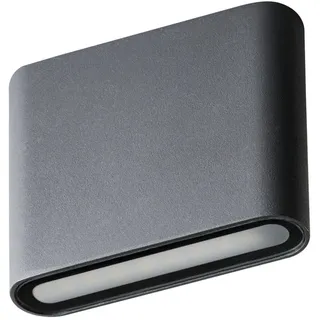KANLUX Außenwandleuchte Aluminium 11,5 cm IP54 8W Graphit