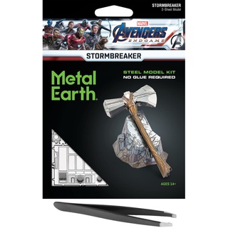 Fascinations Metal Earth Marvel Stormbreaker 3D-Metallmodellbausatz mit Pinzette