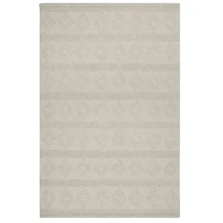 Esprit Handwebteppich , weiß , Wolle , Maße (cm): B: 80 H: 0,8