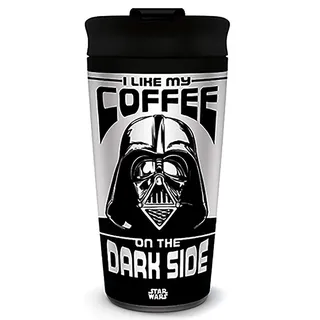 Star Wars (I LIKE MY COFFEE ON THE DARK SIDE) METAL TRAVEL MUG