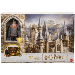 HARRY POTTER Gryffindor Adventskalender - 24 Türchen, zauberhafte Überraschungen, Hogwarts-Gemeinschaftsraum, lebensechtes Gesicht, für Fans ab 6 Jahren, HND80
