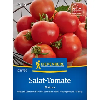 Kiepenkerl Salat-Tomatensamen "Matina" 1036760, Gemüsesaat | Fruchtig & süß, Kartoffelblättrig, aromatisch, für Freiland, Gewächshaus & Topf
