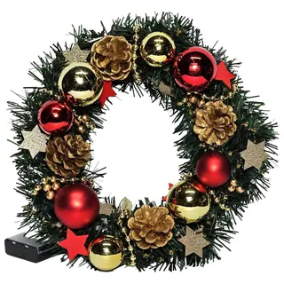 Bambelaa! LED Dekolicht Bambelaa! Türkranz Weihnachten beleuchtet LED 30cm außen innen Türdeko