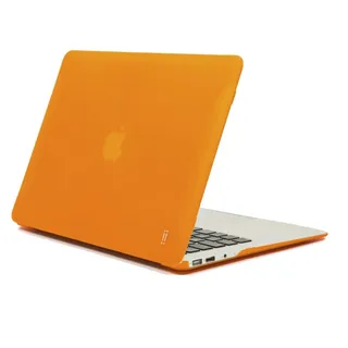 aiino - Harte Schutzhülle für MacBook Air 11" I Schutzetui I gummierte MacBook Schale I Matte Hülle für MacBook Air 11 Zoll I Ultra-Dünn I MacBook Air Zubehör I Apple Laptop Schutzhüllen - Orange
