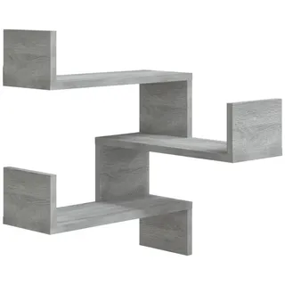 vidaXL Eckregal 40 x 40 x 50 cm Grau