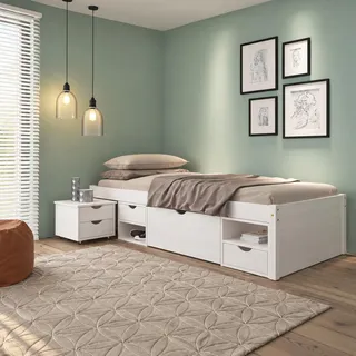 Interlink Funktionsbett Till 90 x 200 cm weiß