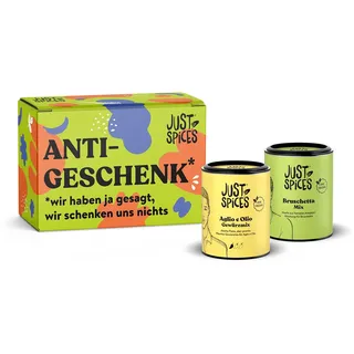 Just Spices Mitbringsel Geschenkbox I Geschenkset mit 2 Gewürzdosen I Als kleines Dankeschön statt Blumen