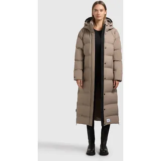 khujo Wintermantel greige XS