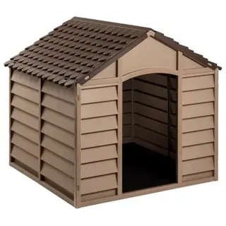 vidaXL Hundehütte 86 x 84 x 82 cm Polypropylen Braun