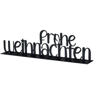 levandeo Aufsteller Frohe Weihnachten 38 cm Schwarz