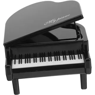 Sparschwein Klavier Form Spardose Musikinstrument Design Klavierflügel Schwarz Dekoration Sparbüchse für Kinder Jungen Mädchen Musikliebhaber Geldgeschenk Geburtstag Weihnachten Mini Flügel Deko