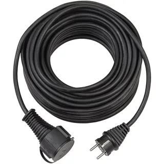 Brennenstuhl Gummi-Verlängerungskabel IP44 5 m schwarz H05RR-F 3G1,5