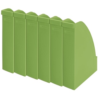 Leitz Stehsammler A4, 6er Pack, 100 % recyclebar, klimakompensiert, Blauer Engel, Recycle-Sortiment, Grün, 24765050