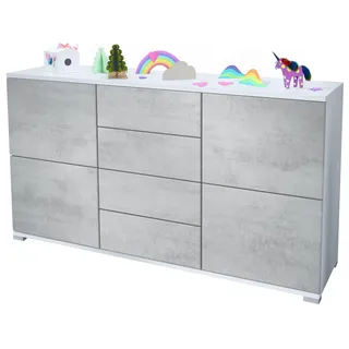SIDEBOARD Rova Beton Oxid Optik