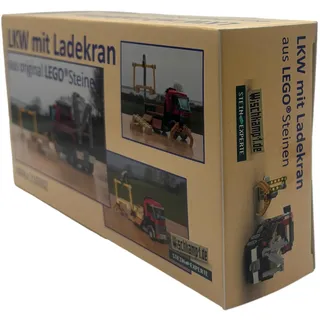 LEGO LKW mit Ladekran, Paletten & Nummernschild – Baustellenfahrzeug fuer City, Transport & Baustelle (LEGO City)