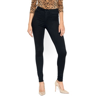 Noisy May Jeans - NMCallie HW Skinny Black Jeans - W25L30 bis W33L34 - für Damen - Größe W32L32 - schwarz - W32L32