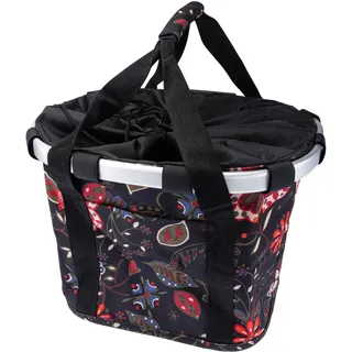 KLICKfix Bikebasket folklore schwarz