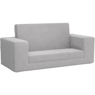 Maison Exclusive - Kinder-schlafsofa 2-sitzer Hellgrau Weicher Pl