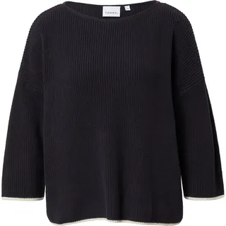 Comma, Pullover Sweatshirt Kontrastdetails Blau 38